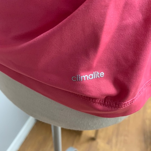 ADIDAS CLIMALITE WOMEN PINK T-SHIRT - Picture 2 of 2